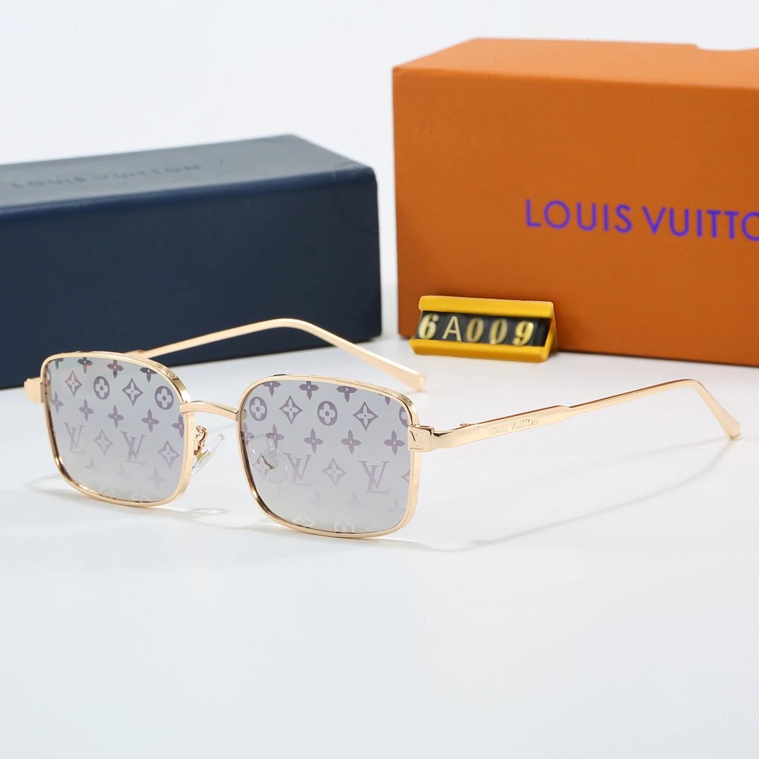 Louis Vuitton Brown Tinted Lens Square Sunglasses, Polished Frame Style 06