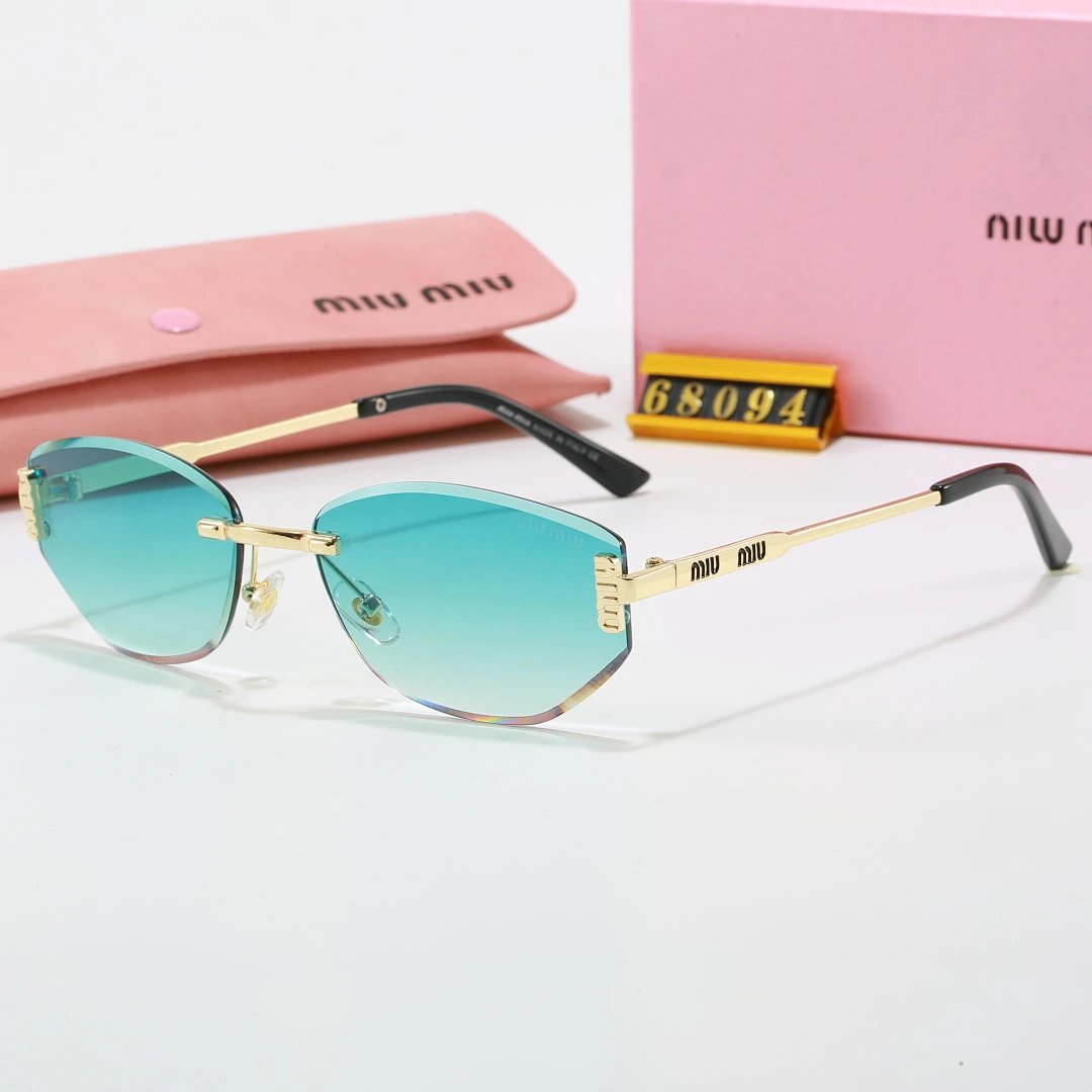 Miu Miu Brown Tinted Lens Square Sunglasses, Polished Frame Style 31
