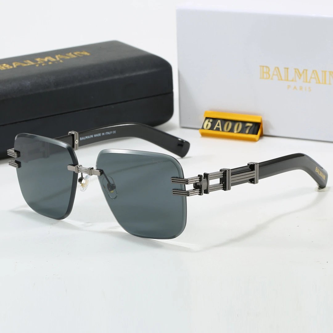 Versace Black Tinted Lens Square Sunglasses, Polished Frame Style 06