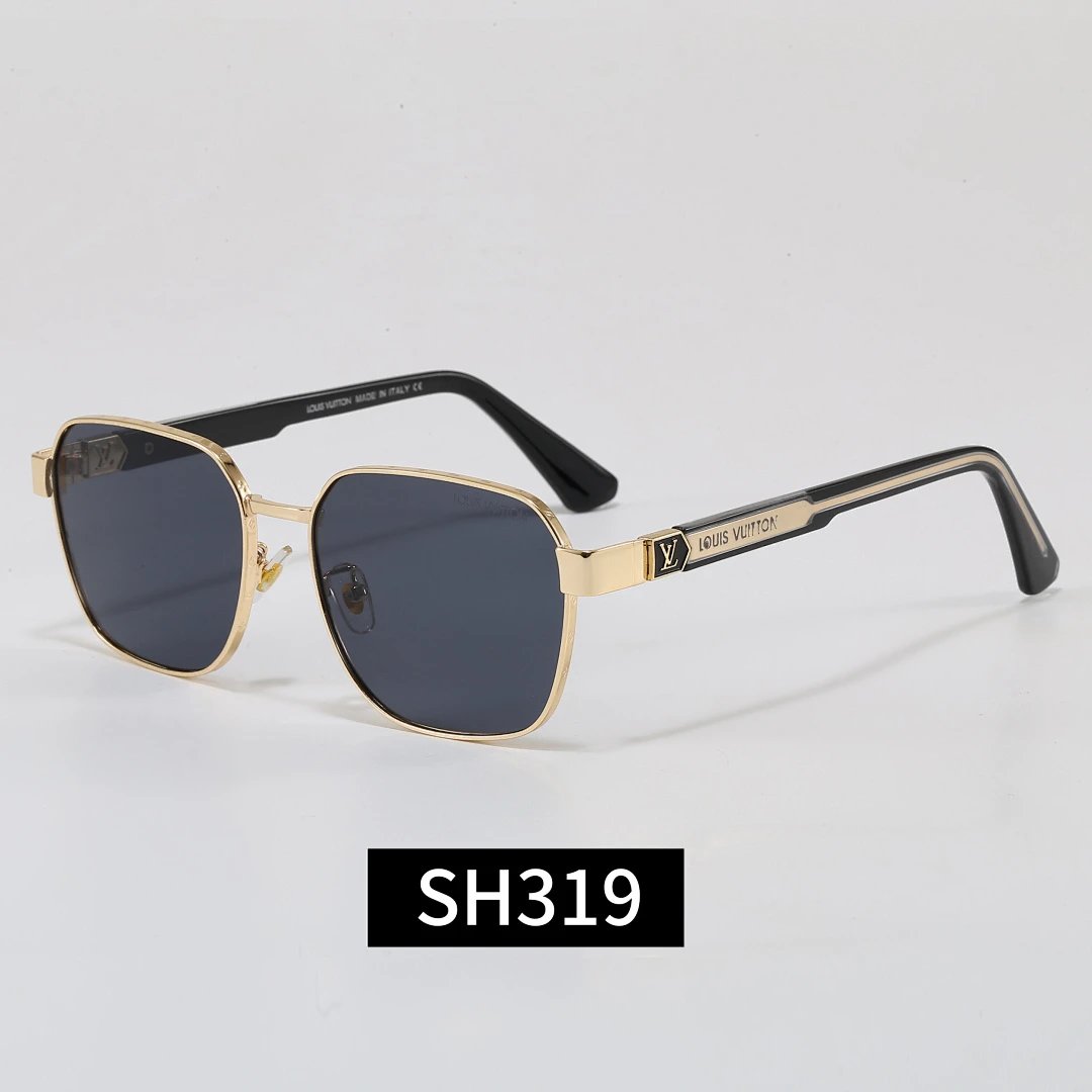 Louis Vuitton Black Tinted Lens Square Sunglasses, Polished Frame Style 33