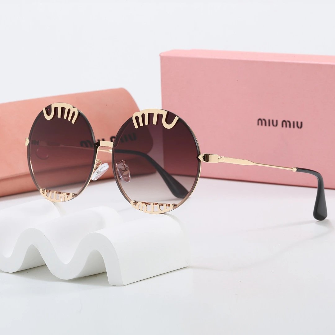 Miu Miu Gray Tinted Lens Designer Sunglasses, Polished Frame Style 05