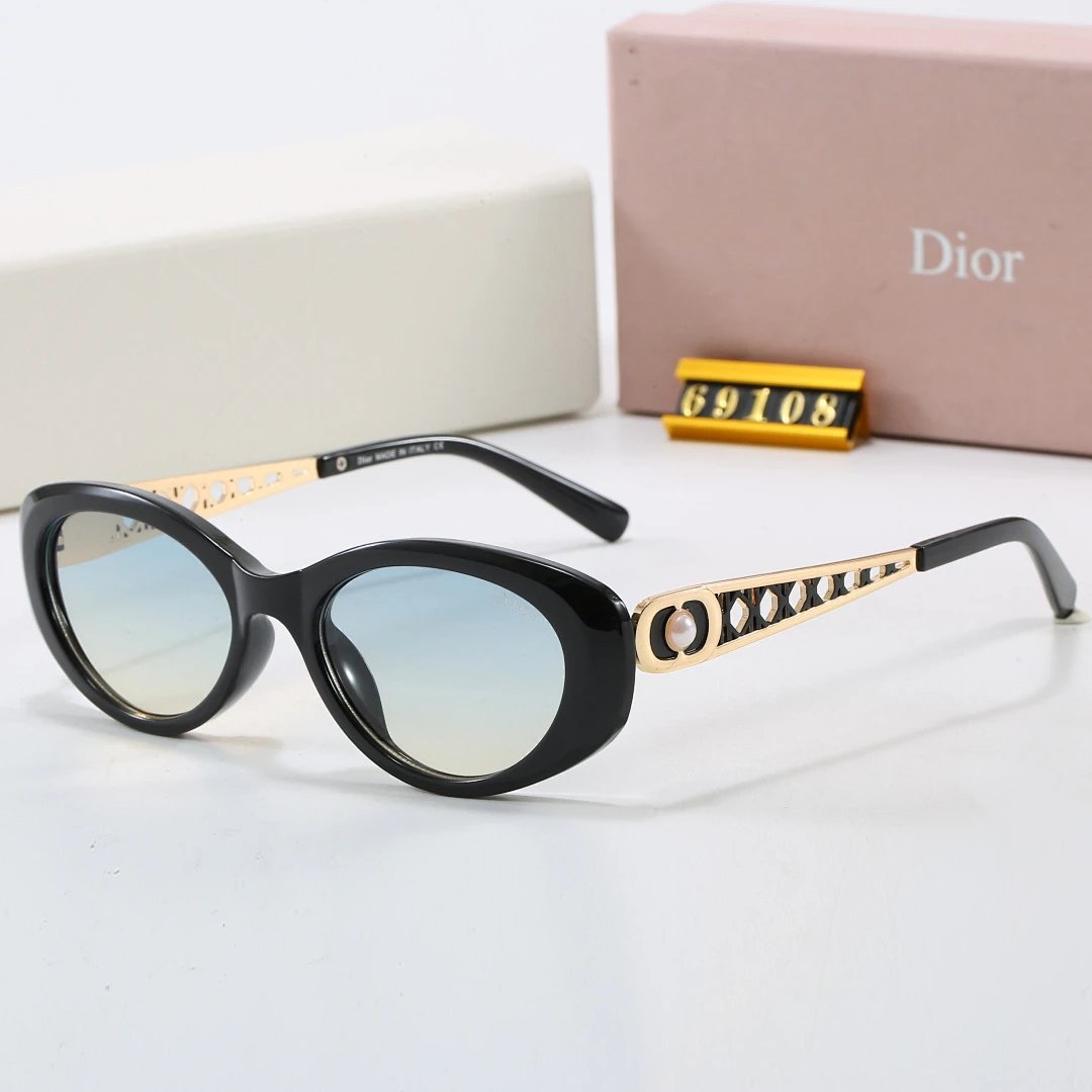 Dior Black Tinted Lens Square Sunglasses, Polished Frame Style 29