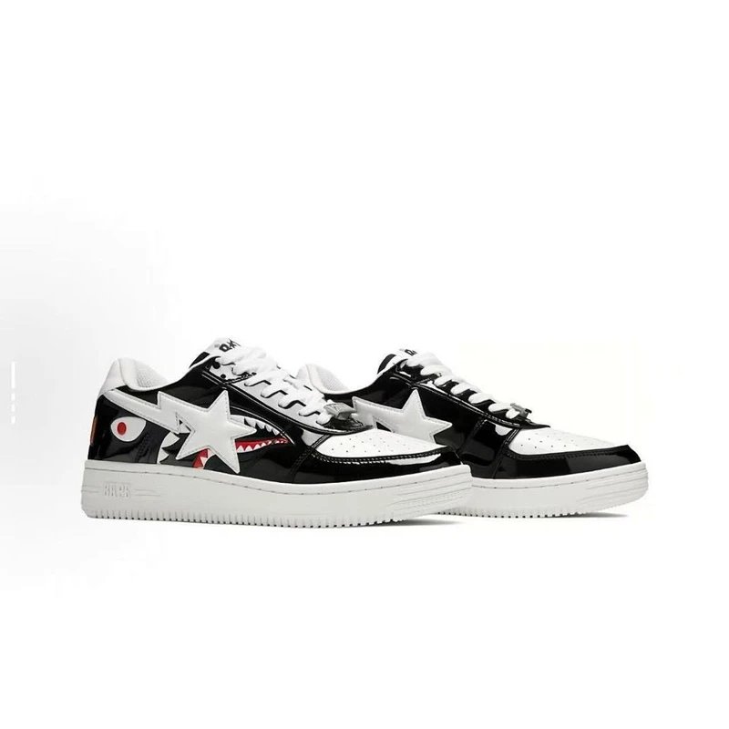 BAPE STA Low Top Sneakers low-top White Grey - Style 26