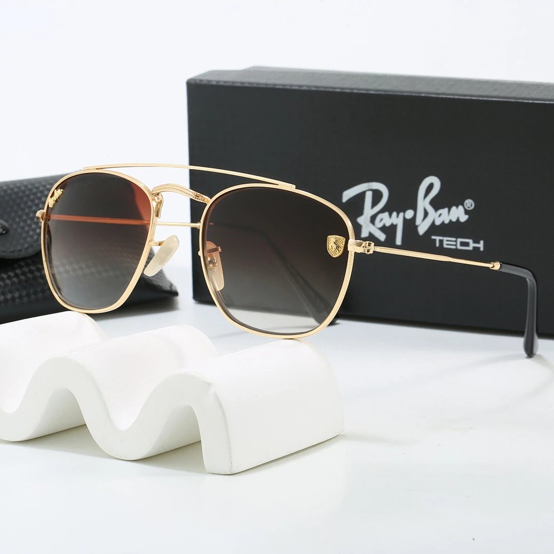 Ray-Ban Black Tinted Lens Metal Frame Sunglasses, Classic Style 01