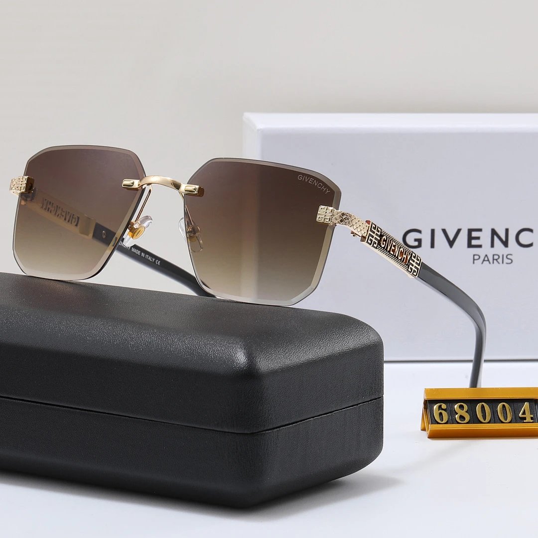 Givenchy Black Tinted Lens Square Sunglasses, Polished Frame Style 06