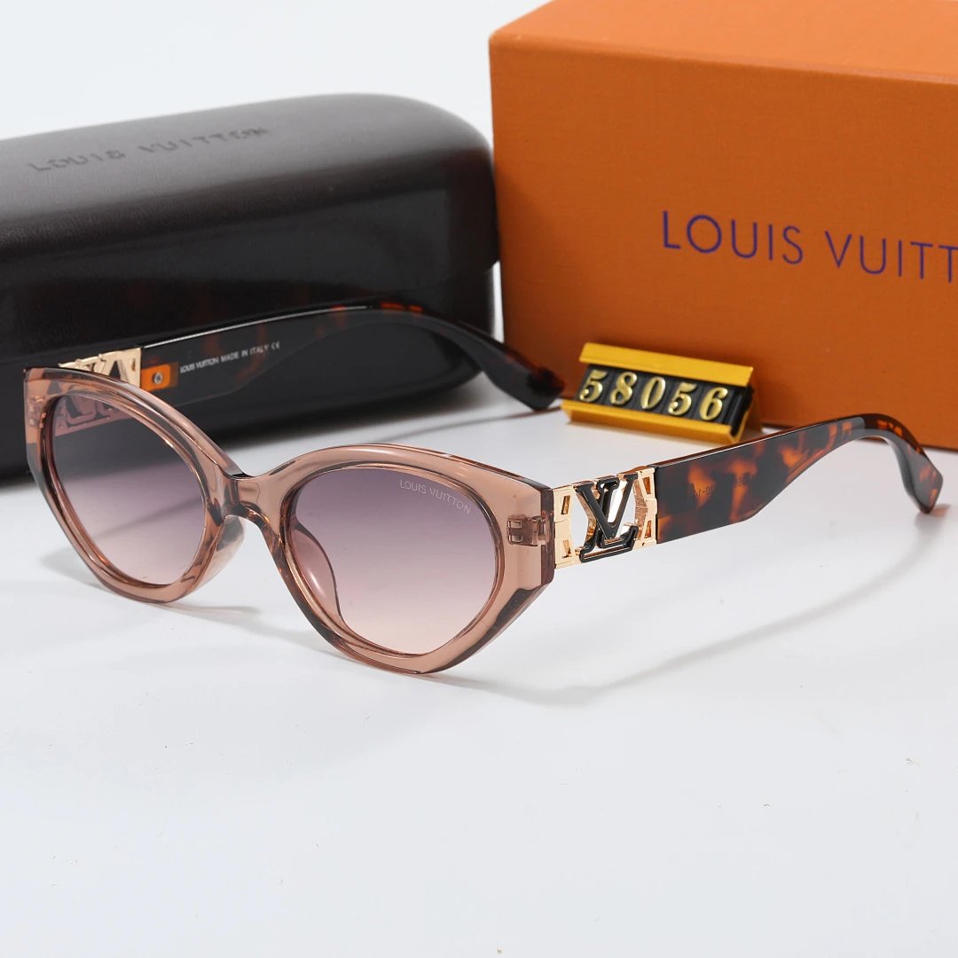 Louis Vuitton Tinted Lens Square Sunglasses, Polished Frame Style 06