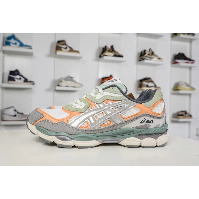 ASICS GEL-NYC White Orange Sage Sneakers - Style 15