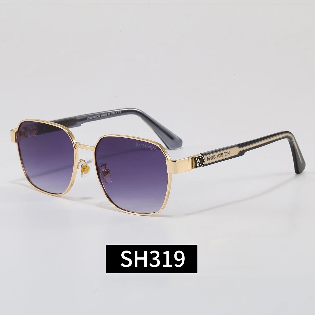 Louis Vuitton Gray Tinted Lens Square Sunglasses, Polished Frame Style 31