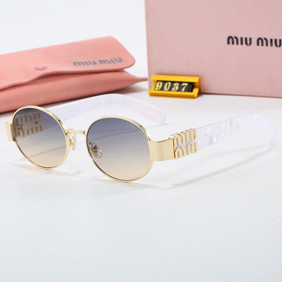 Miu Miu Gray Tinted Lens Designer Sunglasses, Polished Frame Style 03