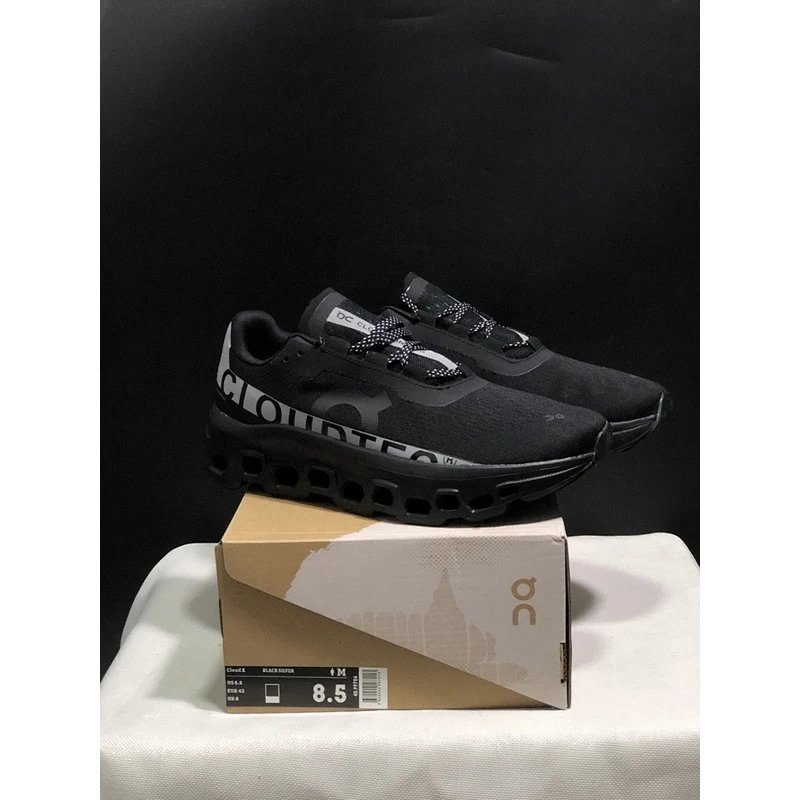 On Cloudmonster 1 Men's Cushioned Everyday Shoe Black Gray - Style 22