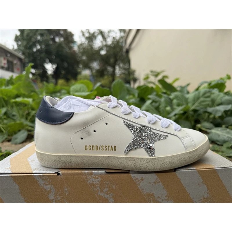 Golden Goose Super-Star White Sequin Star - Style 1