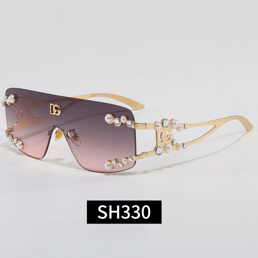 Dolce & Gabbana Black Tinted Lens Square Sunglasses, Polished Frame Style 03