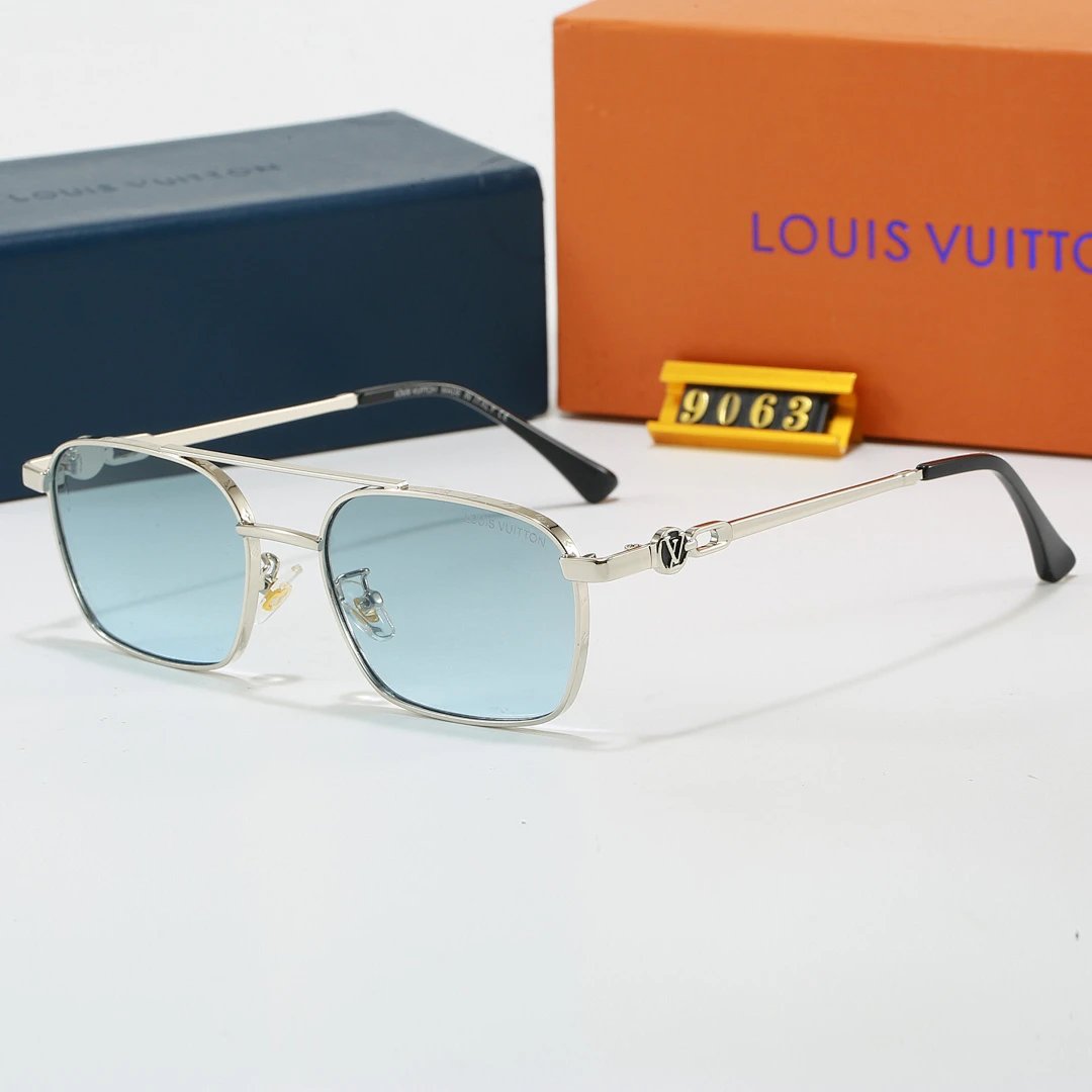 Louis Vuitton Brown Tinted Lens Square Sunglasses, Polished Frame Style 06
