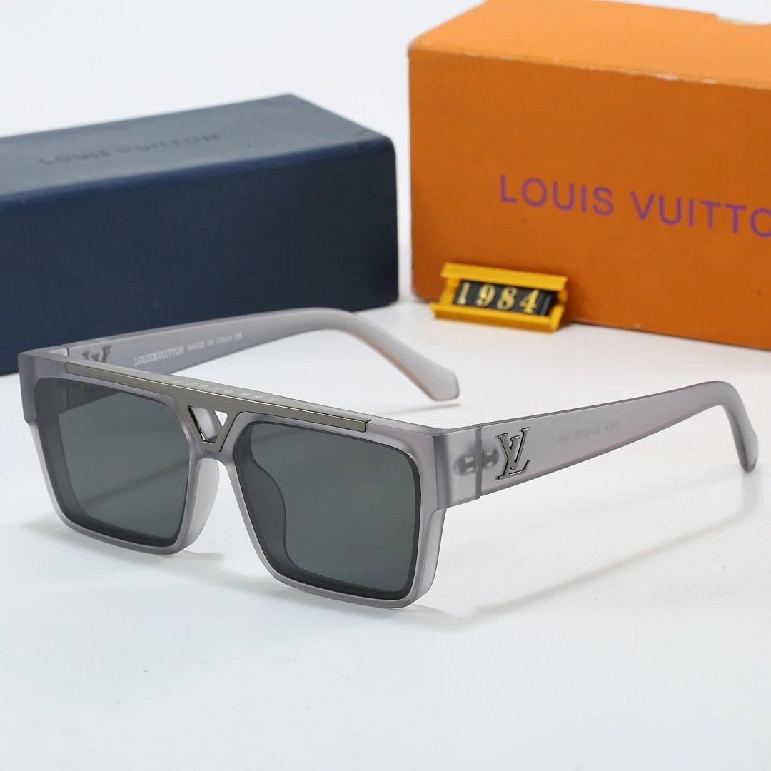Louis Vuitton Tinted Lens Square Sunglasses, Polished Frame Style 18