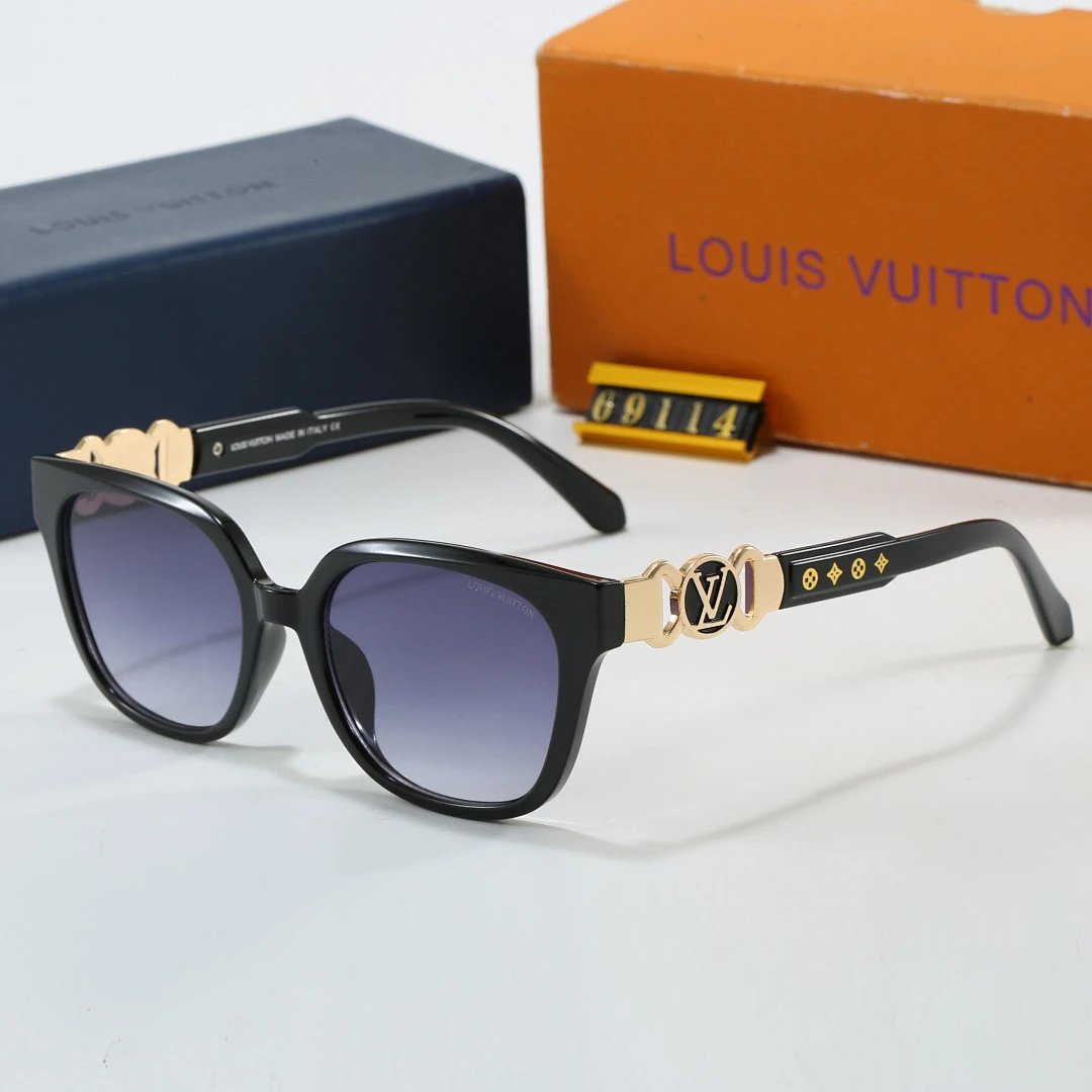 Louis Vuitton Tinted Lens Designer Sunglasses, Polished Frame Style 04