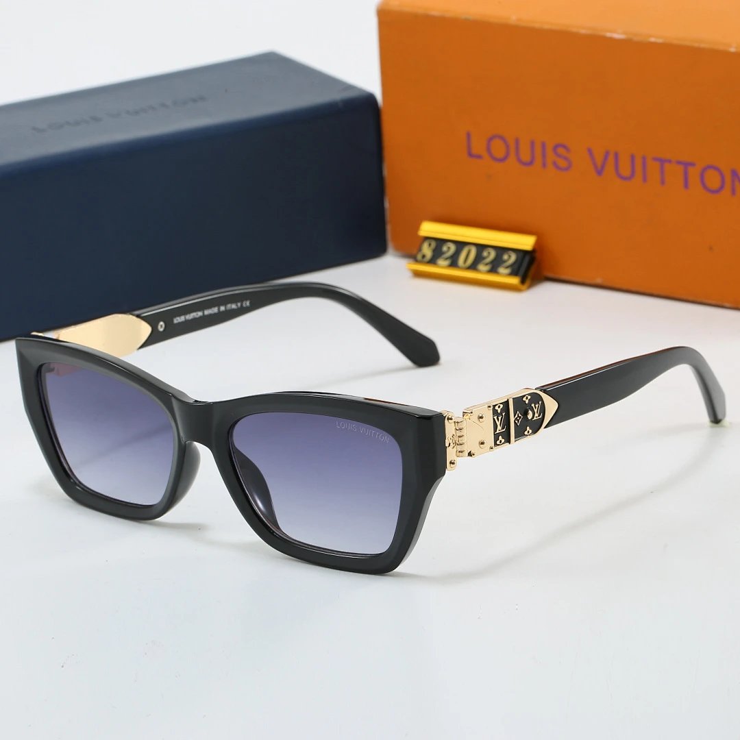Louis Vuitton Tinted Lens Square Sunglasses, Polished Frame Style 12