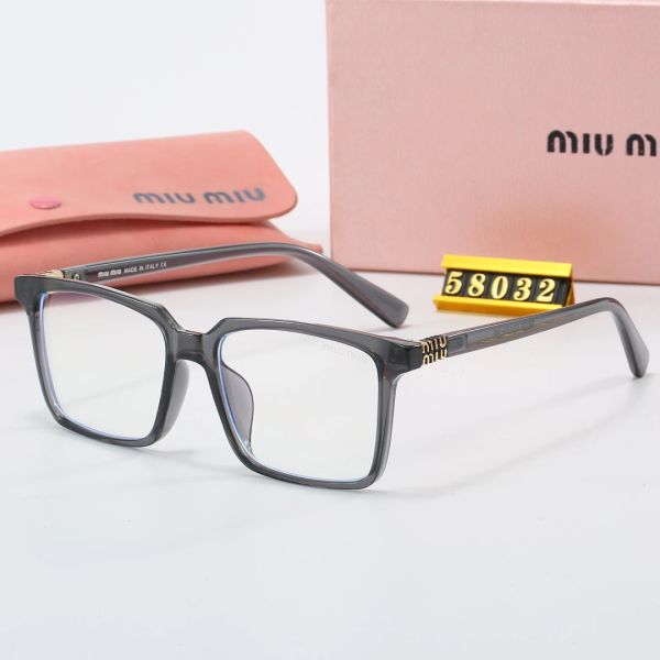 Miu Miu Brown Tinted Lens Square Sunglasses, Polished Frame Style 34