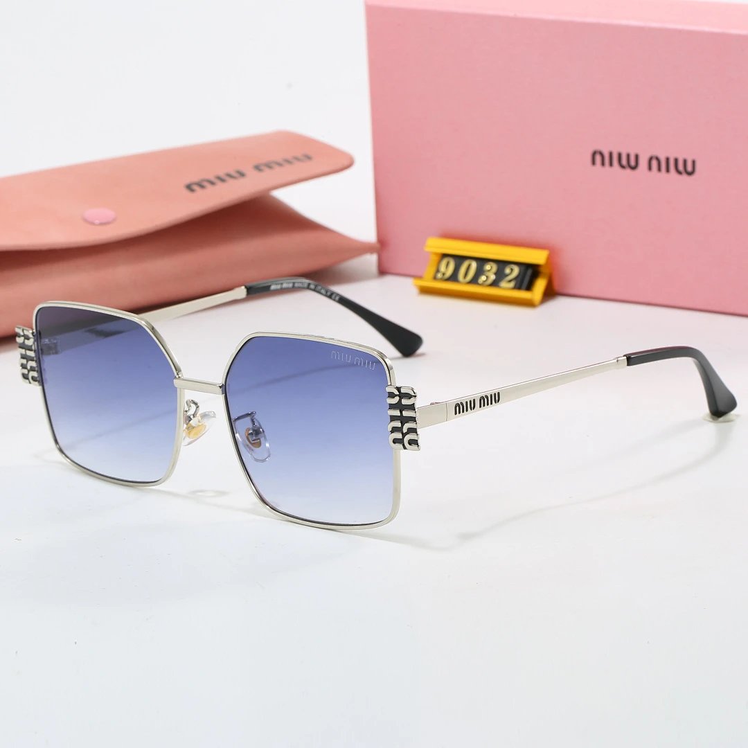 Miu Miu Brown Tinted Lens Square Sunglasses, Polished Frame Style 18
