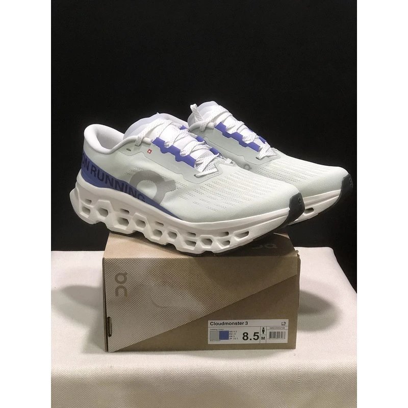 On Cloudmonster 3 White Blue - Style 15