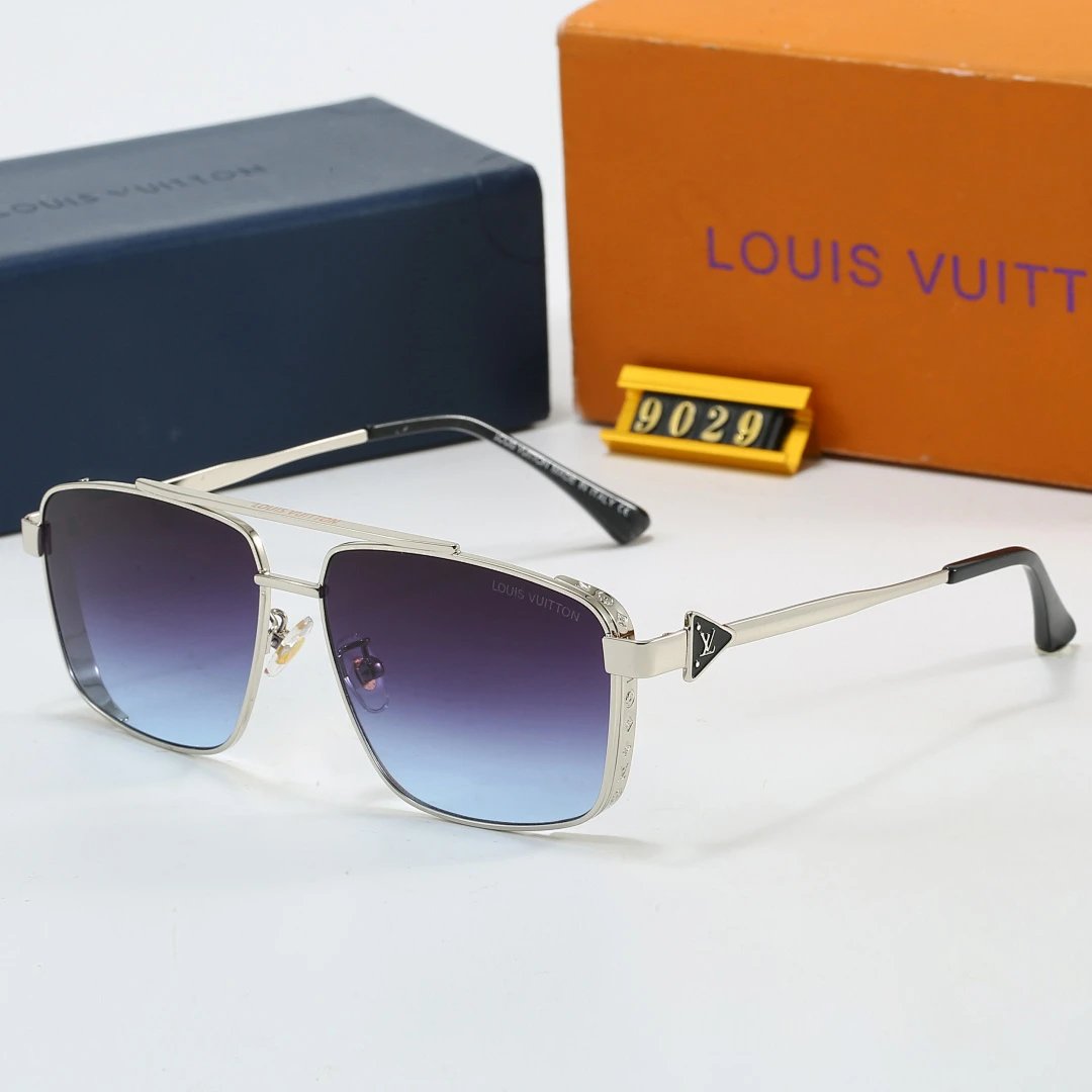 Louis Vuitton Tinted Lens Square Sunglasses, Polished Frame Style 31
