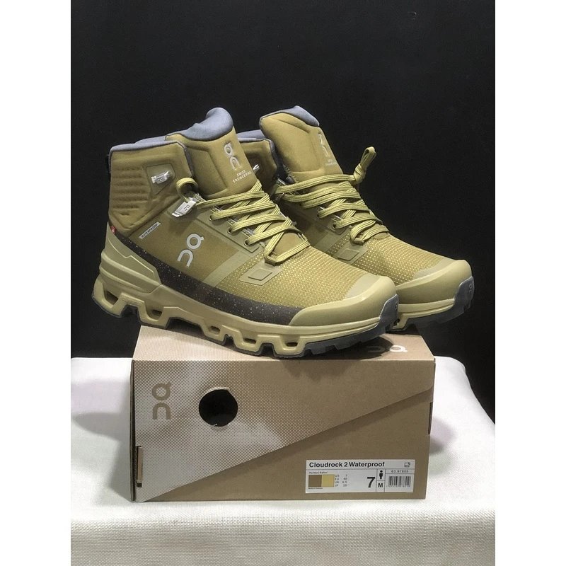 On Cloudrock 2 Waterproof Green Yellow - Style 3