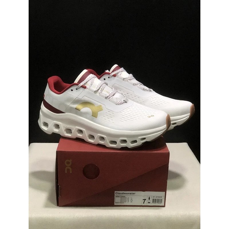 On Cloudmonster 1 Men's Cushioned Everyday Shoe White Gray - Style 21