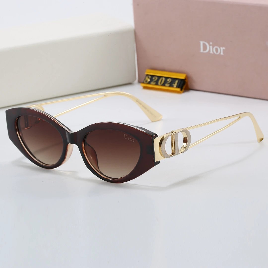 Dior Black Tinted Lens Designer Sunglasses, Polished Frame Style 03