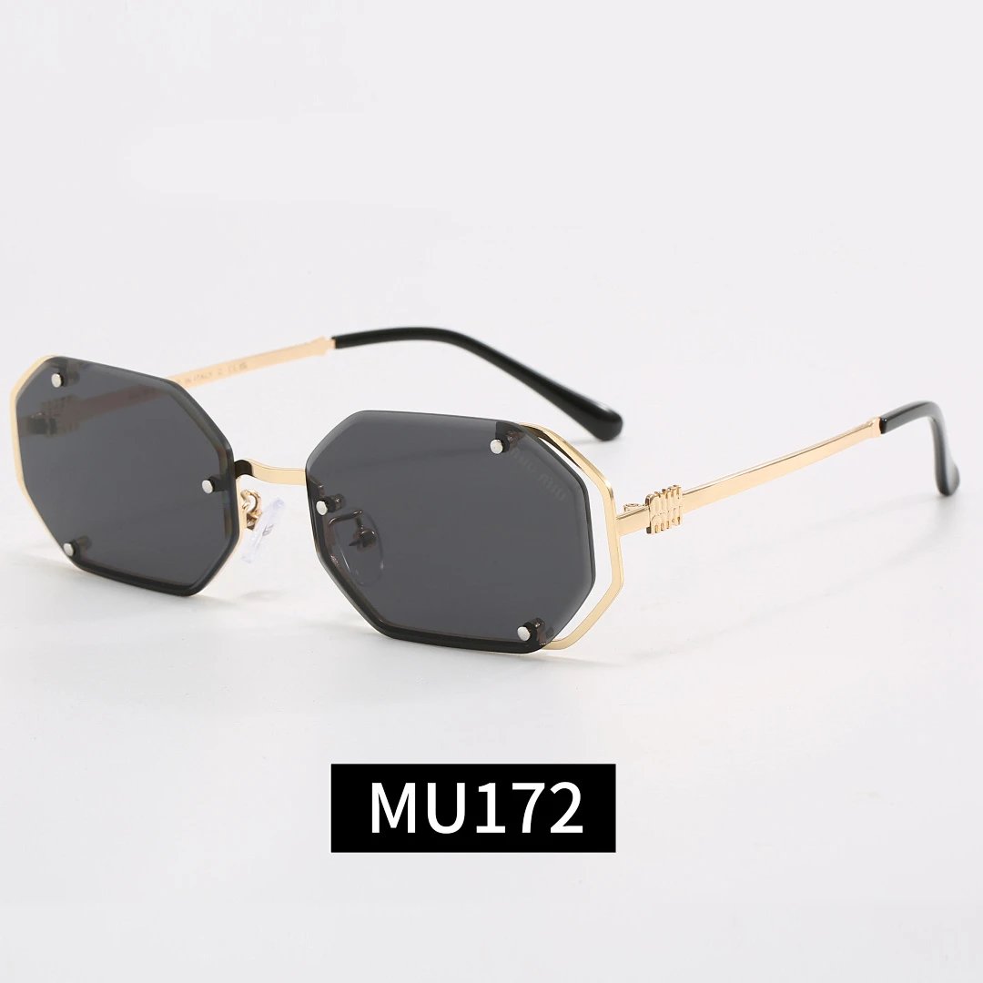 Miu Miu Black Tinted Lens Square Sunglasses, Polished Frame Style 31