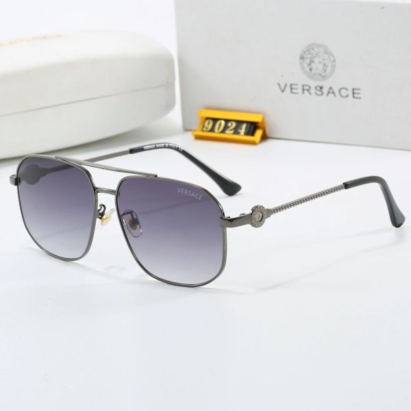 Versace Gray Tinted Lens Designer Sunglasses, Polished Frame Style 03
