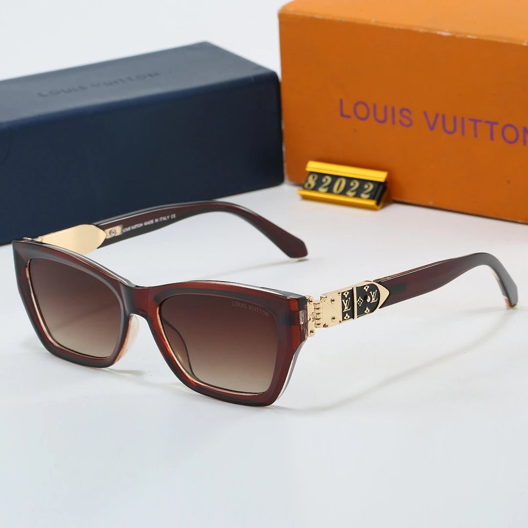 Louis Vuitton Tinted Lens Square Sunglasses, Polished Frame Style 10