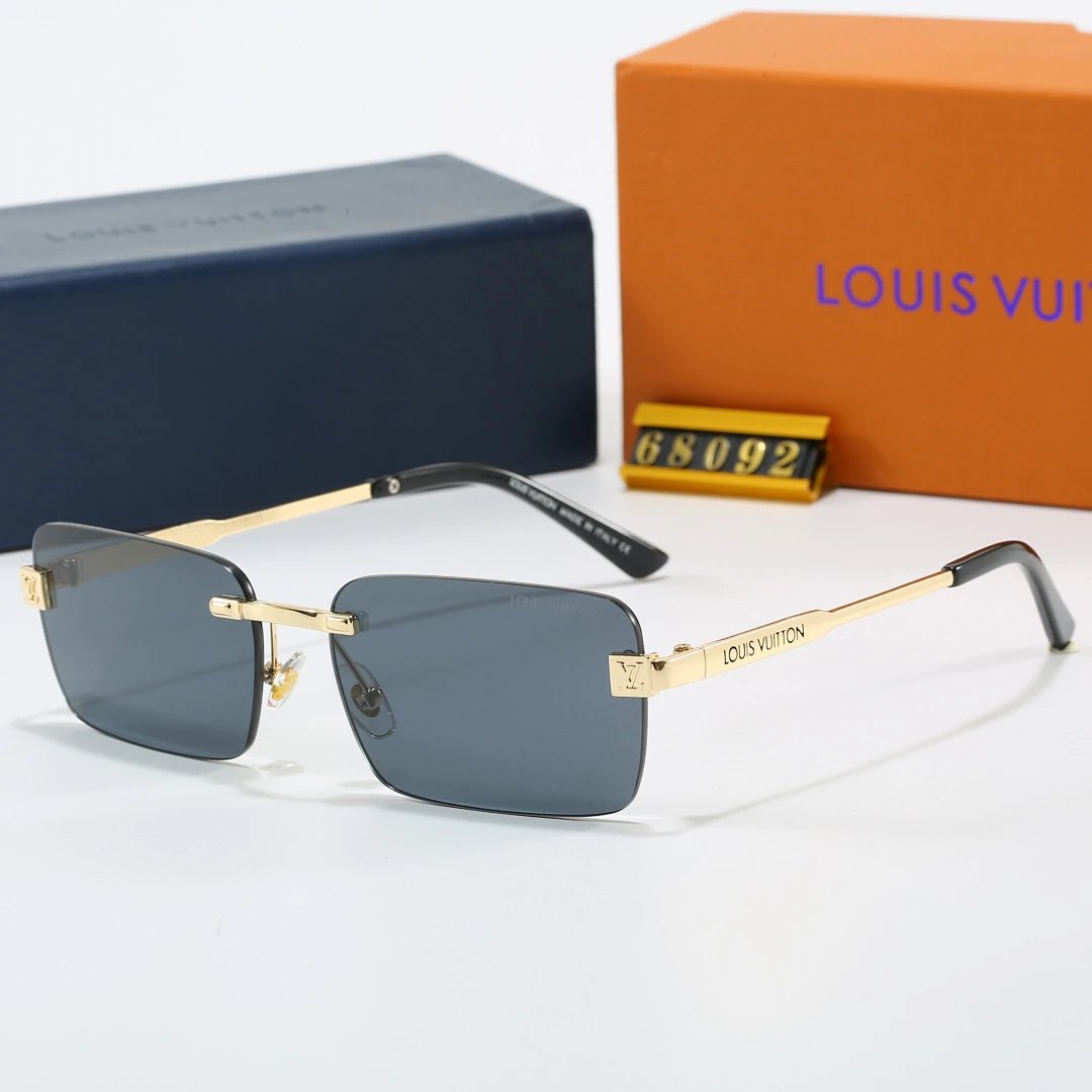 Louis Vuitton Brown Tinted Lens Designer Sunglasses, Polished Frame Style 04