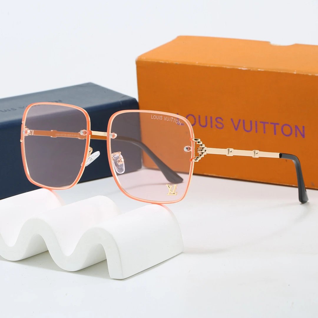 Louis Vuitton Tinted Lens Square Sunglasses, Polished Frame Style 03