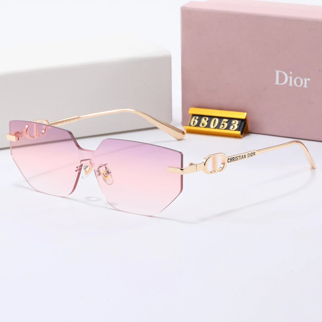Dior Brown Tinted Lens Square Sunglasses, Polished Frame Style 23