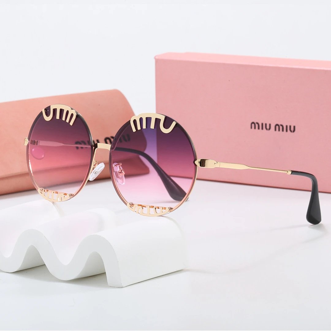 Miu Miu Gray Tinted Lens Designer Sunglasses, Polished Frame Style 04