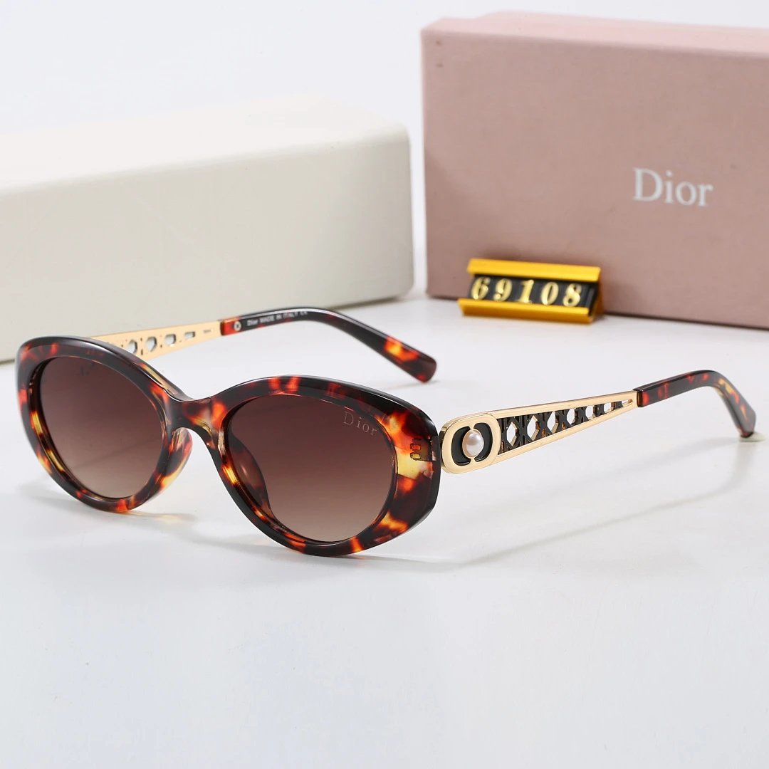 Dior Tinted Lens Square Sunglasses, Polished Frame Style 30