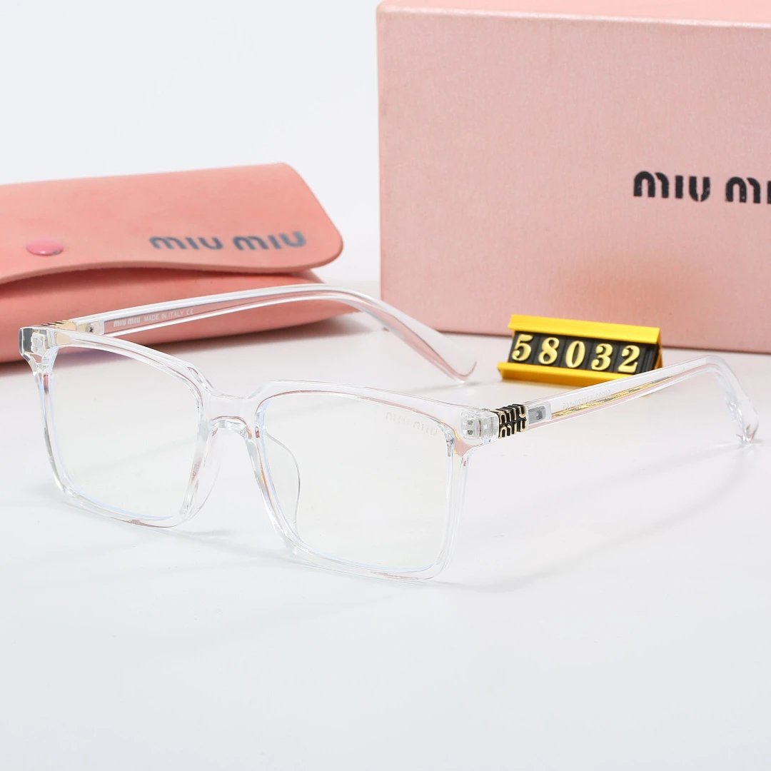 Miu Miu Brown Tinted Lens Square Sunglasses, Polished Frame Style 30