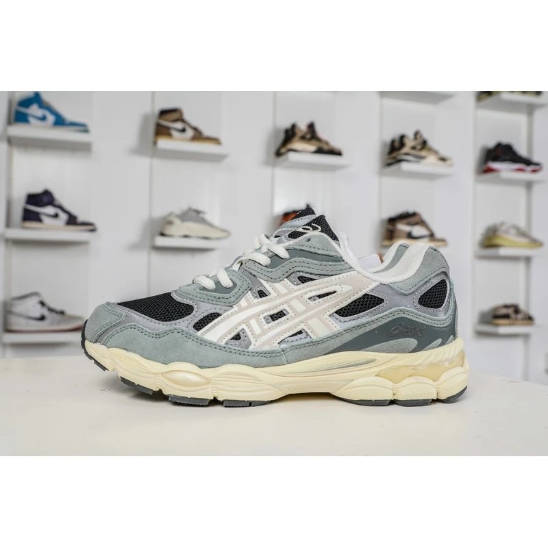 ASICS GEL-NYC Sage Grey Cream Sneakers - Style 8