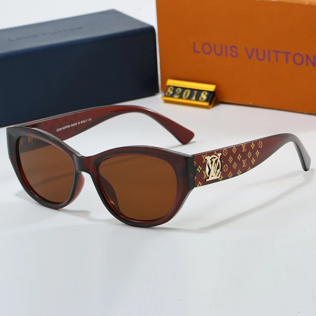 Louis Vuitton Tinted Lens Square Sunglasses, Polished Frame Style 14