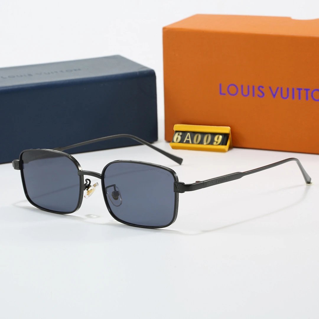 Louis Vuitton Brown Tinted Lens Designer Sunglasses, Polished Frame Style 02