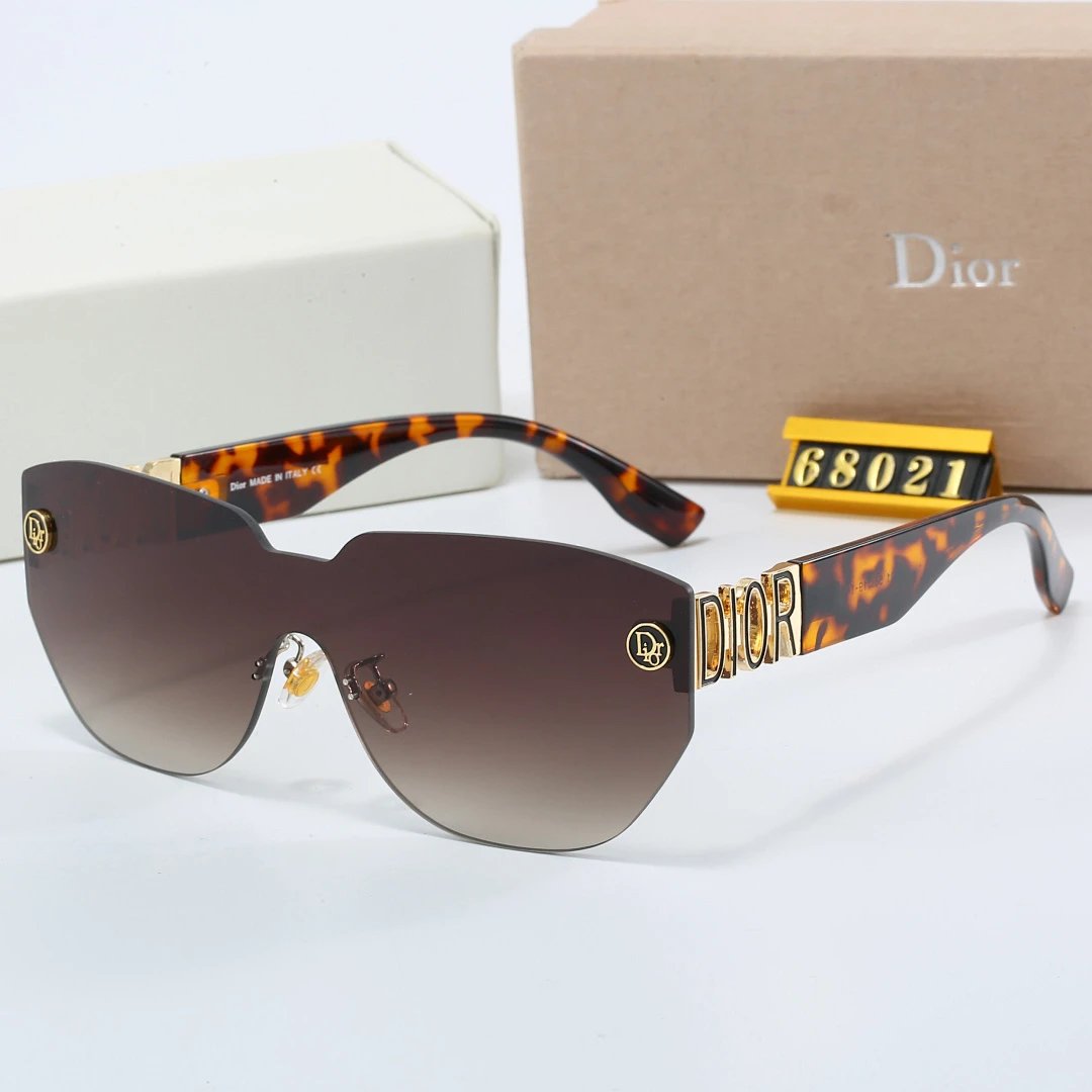 Dior Tinted Lens Square Sunglasses, Polished Frame Style 37