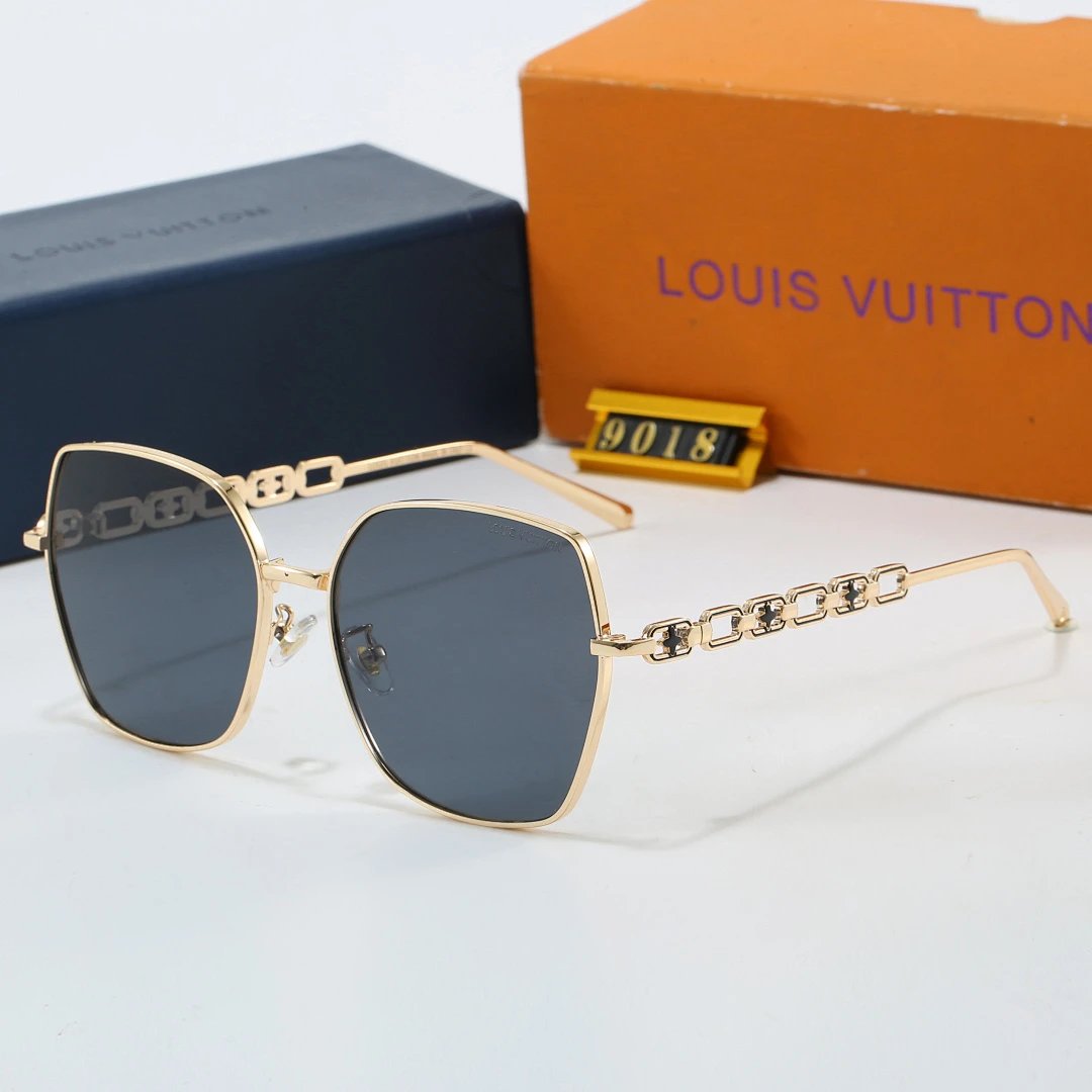 Louis Vuitton Tinted Lens Square Sunglasses, Polished Frame Style 07