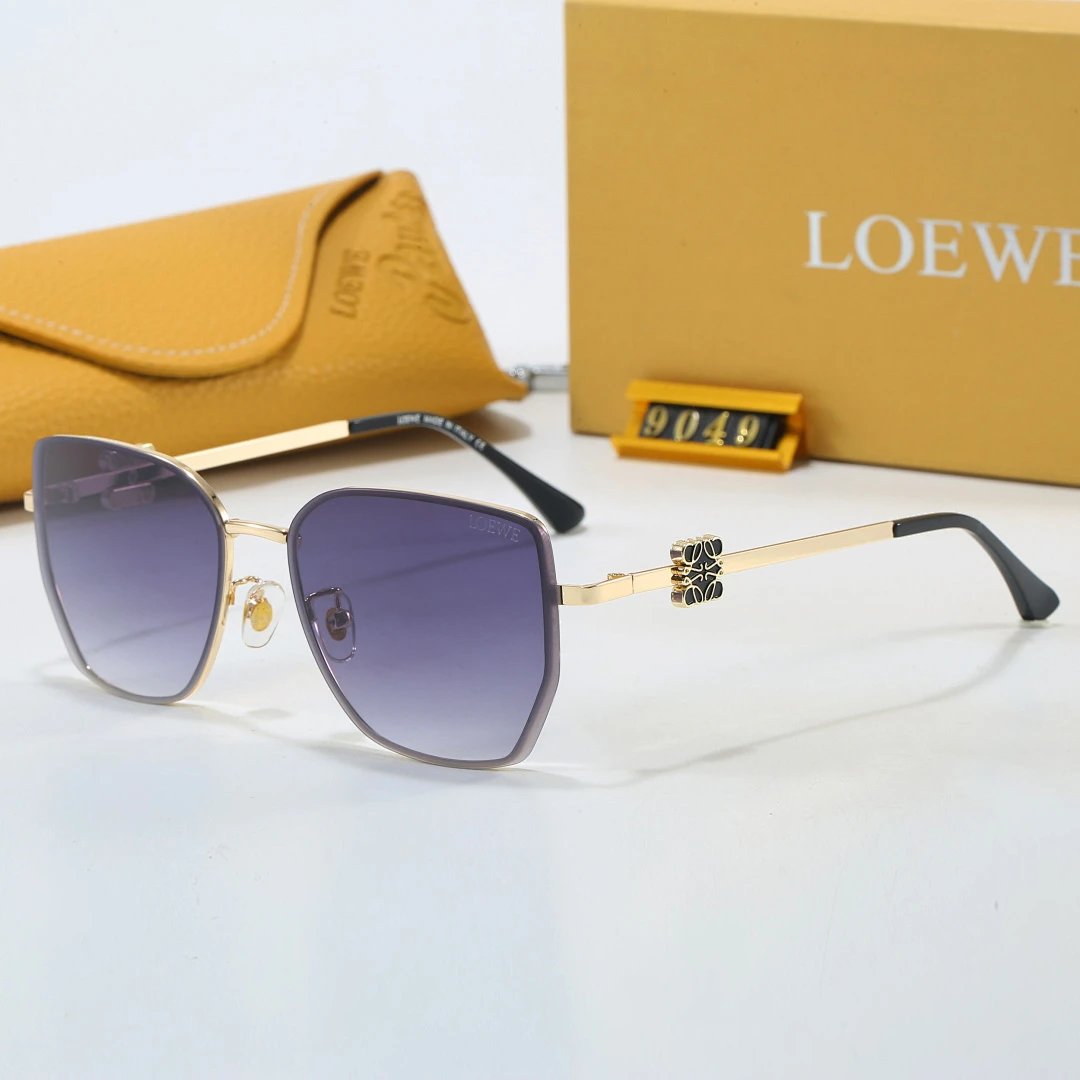 Fendi Brown Tinted Lens Square Sunglasses, Polished Frame Style 23