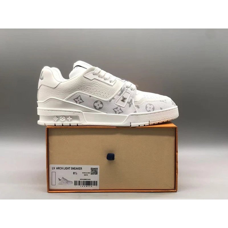 Trainer Low Top Sneakers low-top White Grey - Style 14