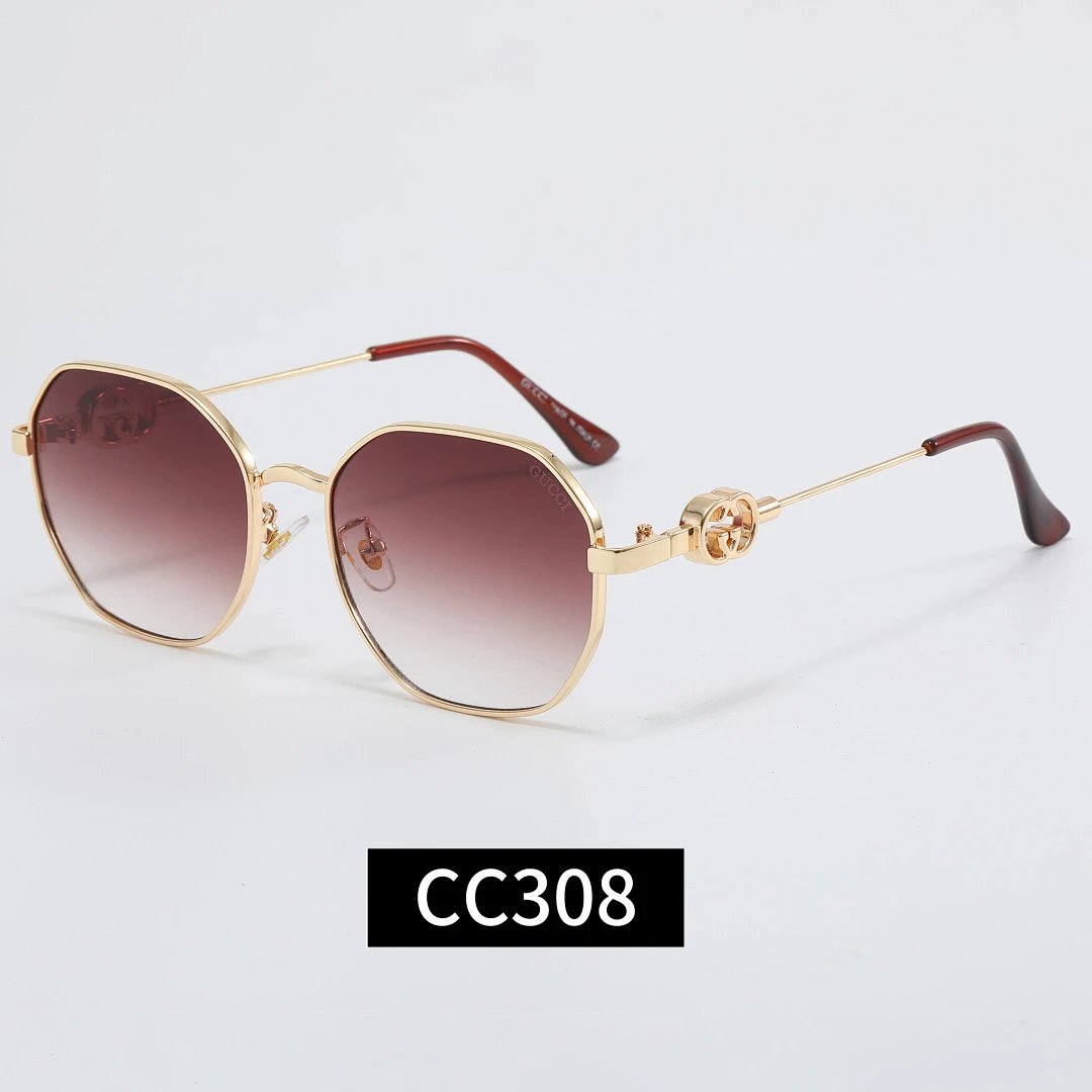 Gucci Tinted Lens Square Sunglasses, Polished Frame Style 06
