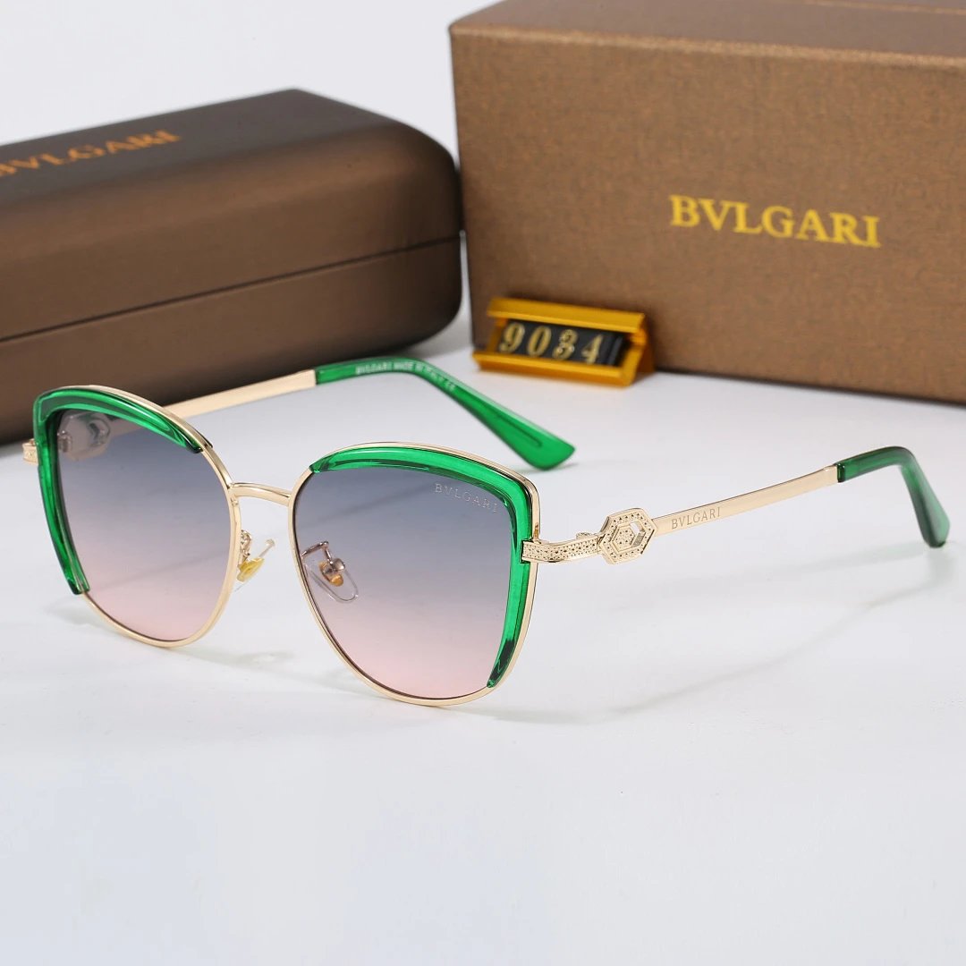 Bvlgari Tinted Lens Square Sunglasses, Polished Frame Style 16