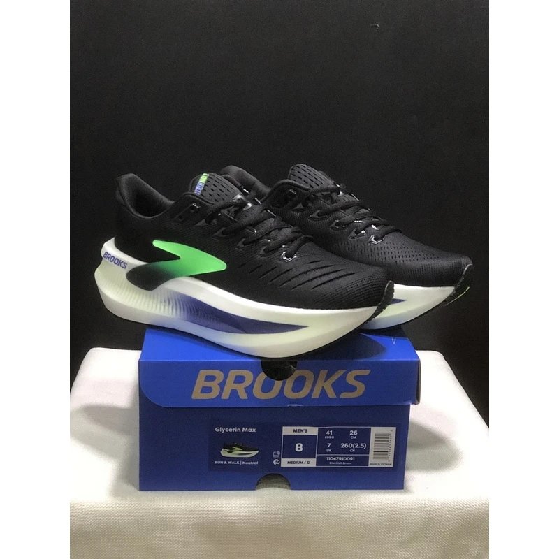 Brooks Glycerin Max 2 Running Shoes Grey Green - Style 4