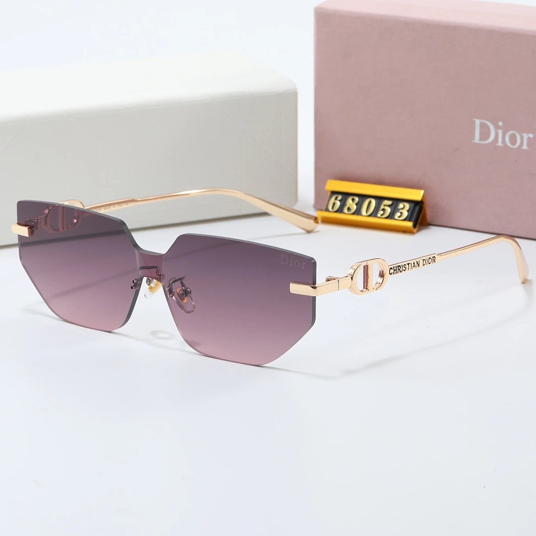 Dior Tinted Lens Square Sunglasses, Polished Frame Style 25