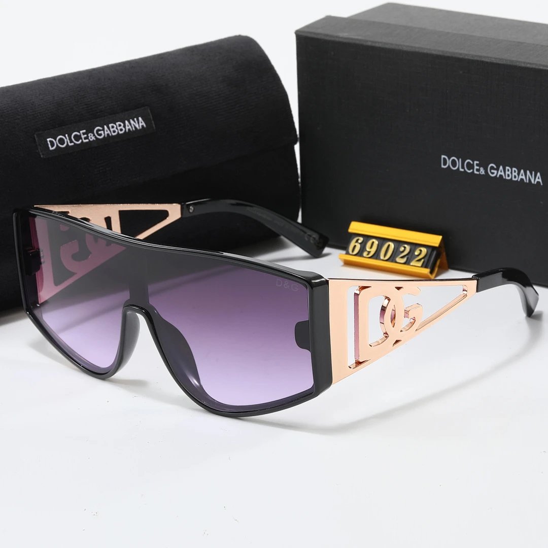 Dolce & Gabbana Black Tinted Lens Square Sunglasses, Polished Frame Style 01
