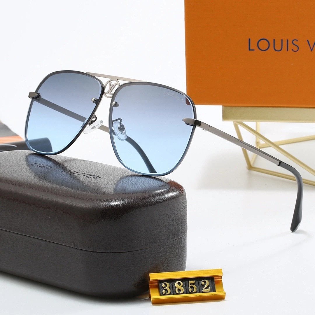Louis Vuitton Tinted Lens Designer Sunglasses, Polished Frame Style 01