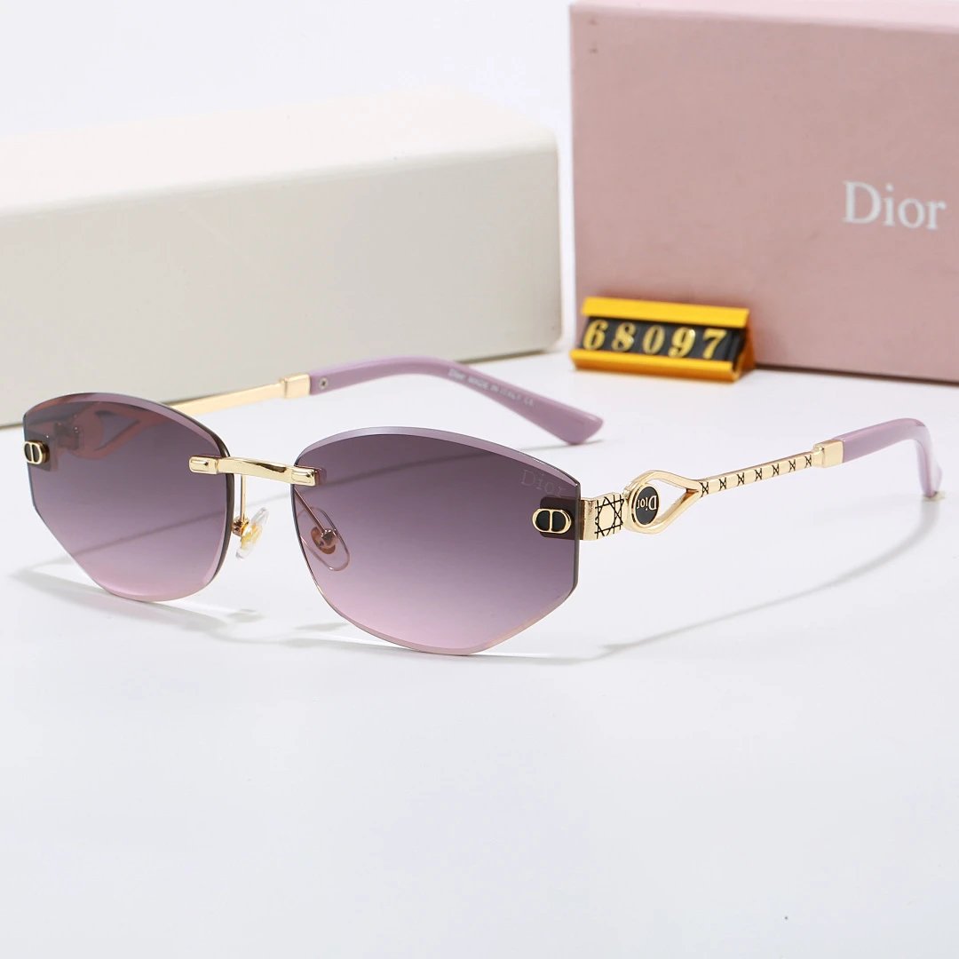 Dior Brown Tinted Lens Square Sunglasses, Polished Frame Style 26